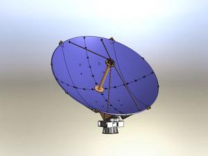 Antenne satellite pliable en fibre de carbone 4,5m (montée sur véhicule)