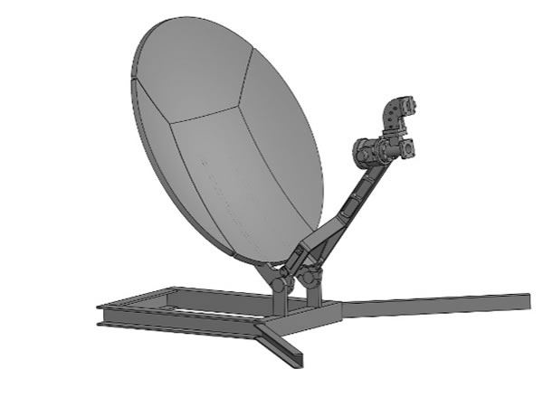  Antenne satellite en aluminium 0,5m 